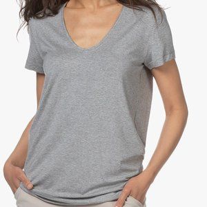 By Malene Birger Fevia Viscose T-shirt • Grey Melange